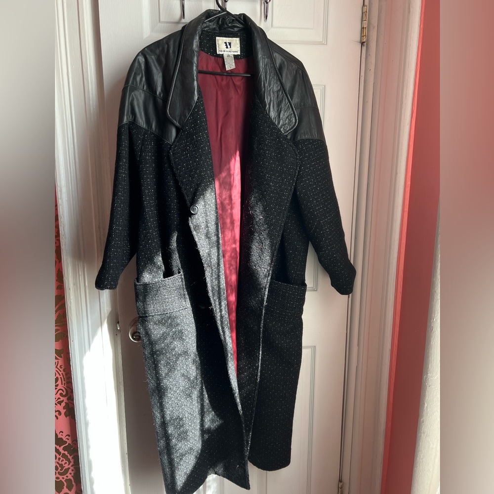 1980’s vintage wool/leather duster
